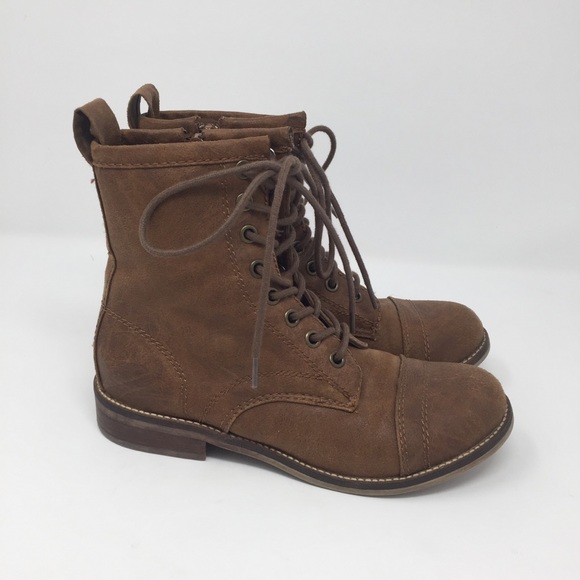 madden girl lace up ankle boots